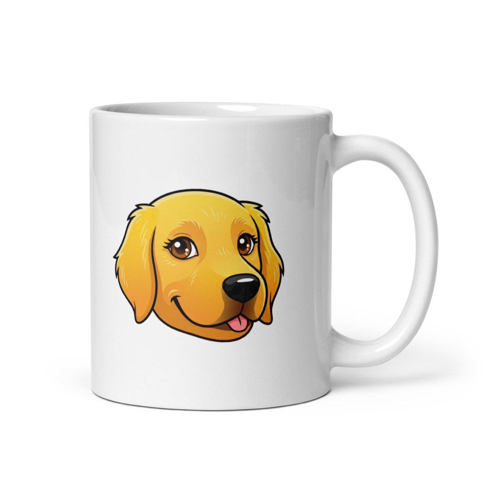 Mug Golden Retriever Kawaii pour Dog Dad – Un Sourire Doré à Boire