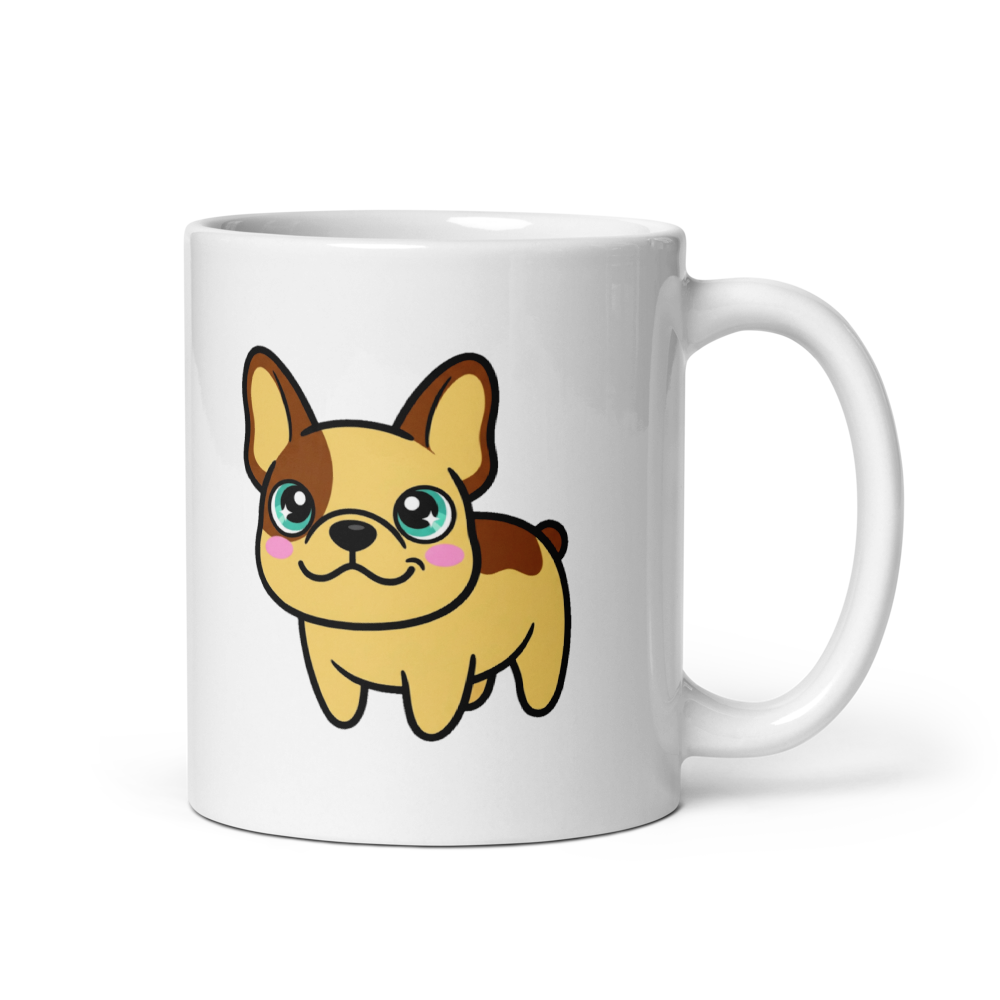 Mug Bouledogue Français Kawaii - Le Compagnon Parfait pour les Dog