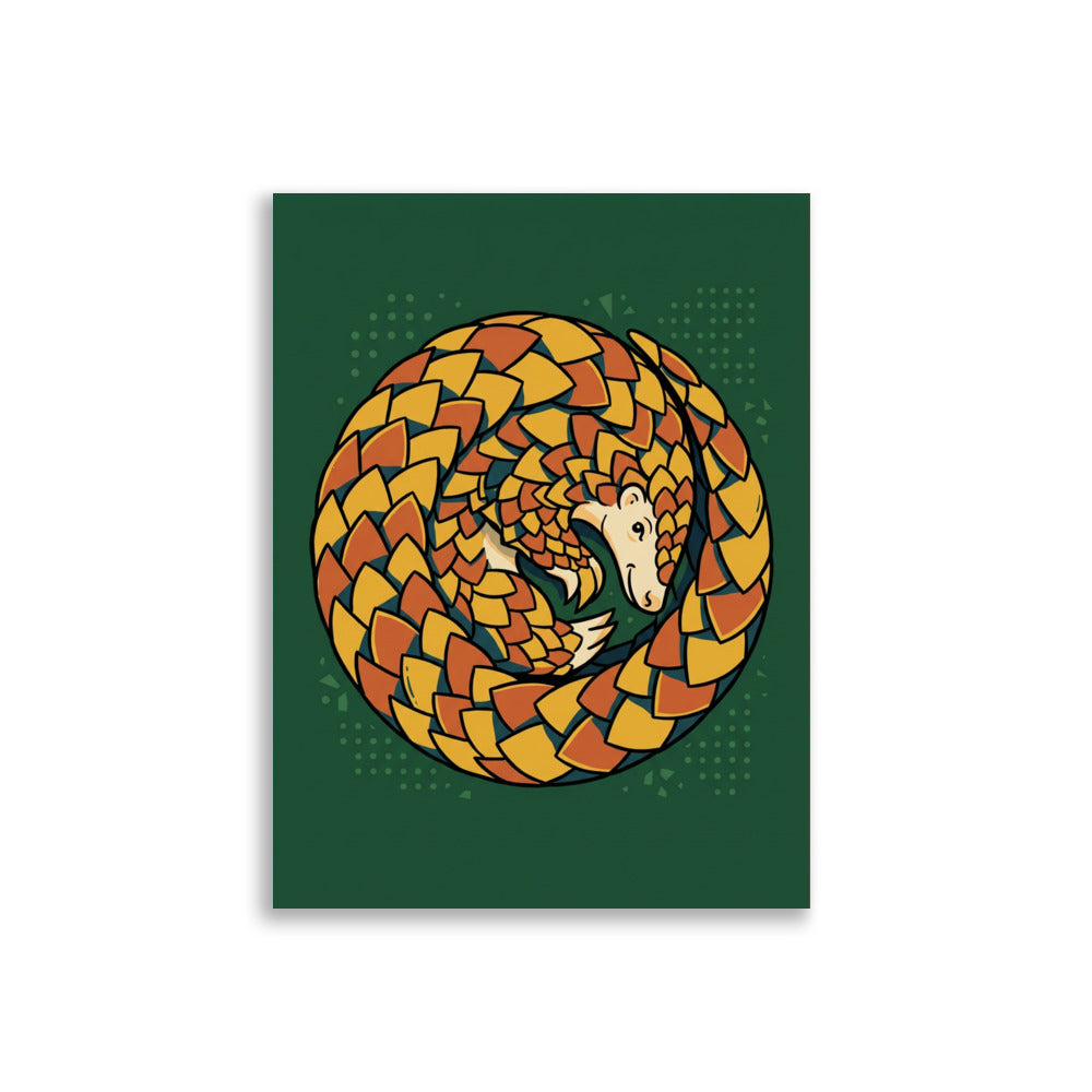 Affiche Pangolin Minimaliste – Poster Line Art
