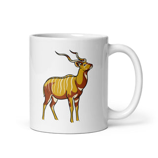 Mug Nyala Antilope Africaine – Line Art Minimaliste