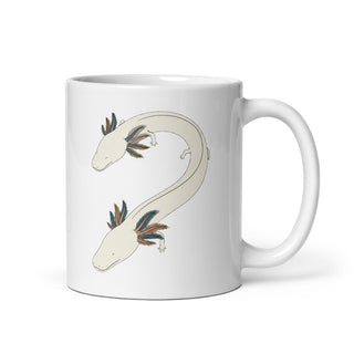 Mug protée anguillard – Olm line-art 325 ml