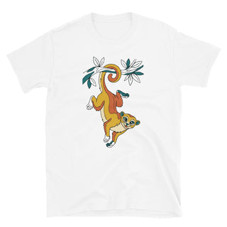 T-shirt kinkajou suspendu – Illustration espiègle