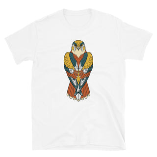 T-shirt Faucon Pèlerin – Line Art Géométrique Unisexe